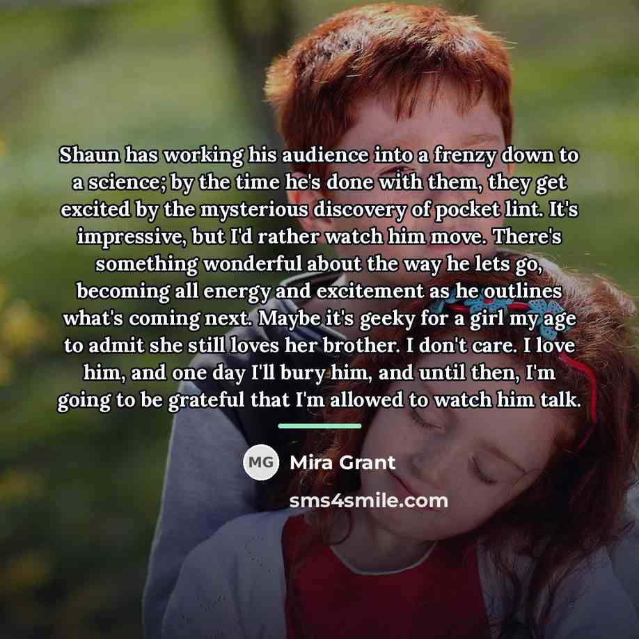 “Shaun has working his audience into a frenzy down to…” quote by Mira Grant