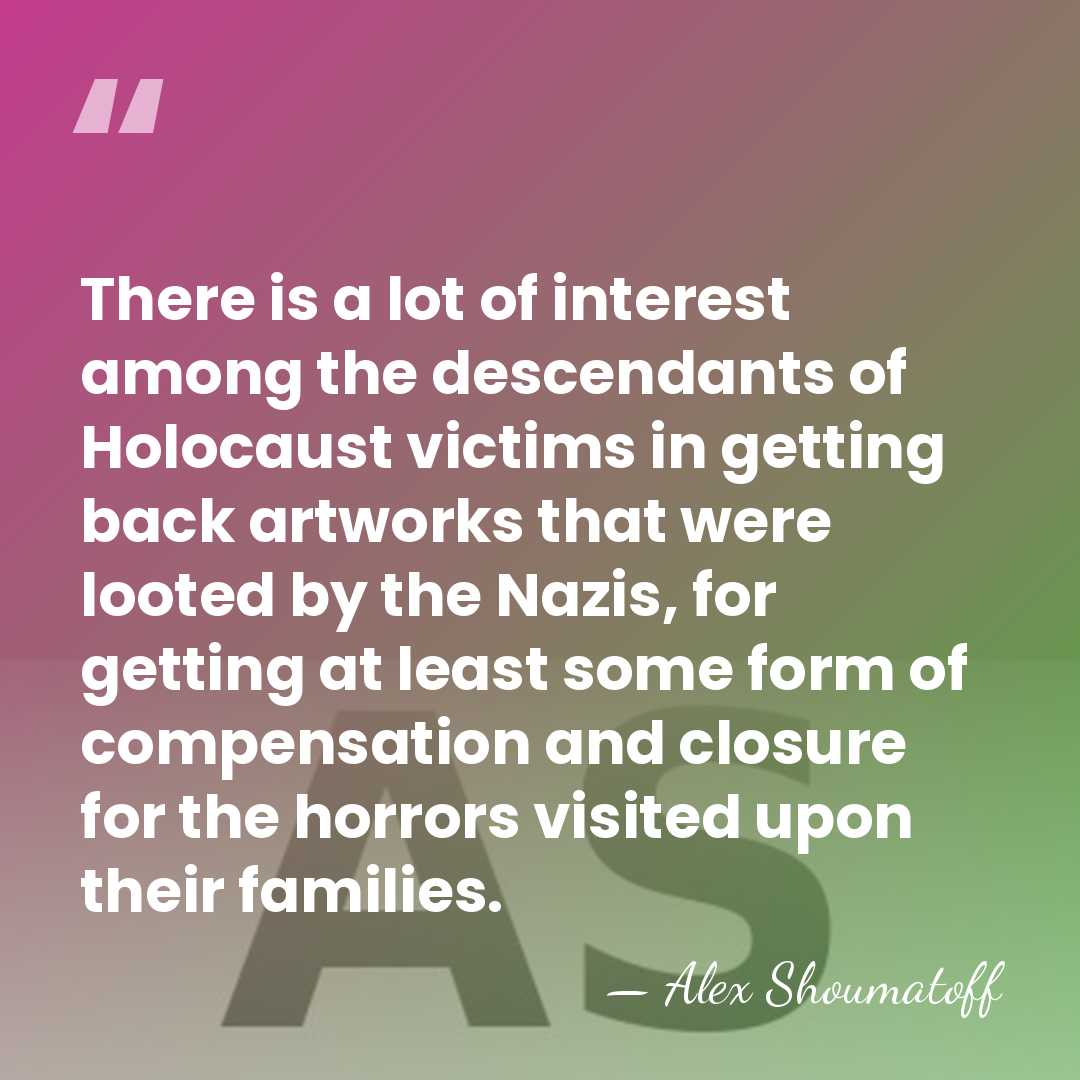 There is a lot of interest among the descendants of Holocaust victims&hellip; - Alex Shoumatoff