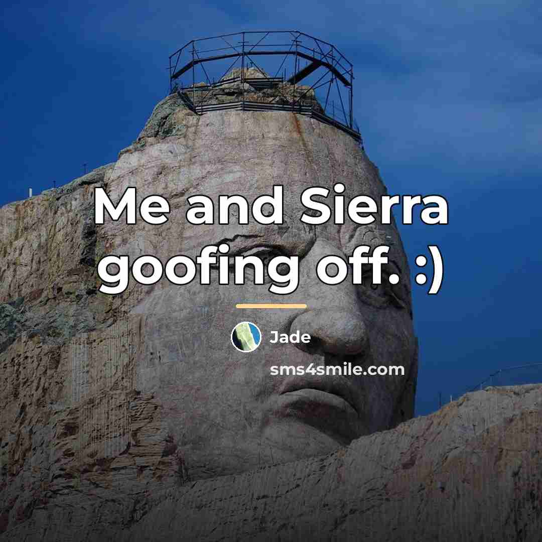 “Me and Sierra goofing off. :)…” quote by Jade