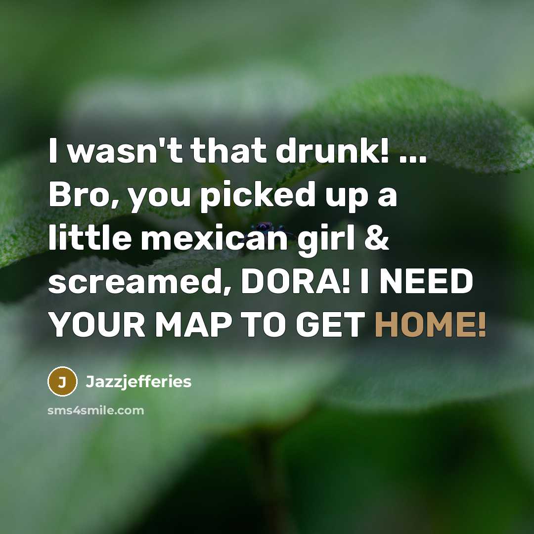 “I wasn't that drunk! ... Bro, you picked up a…” quote by Jazzjefferies