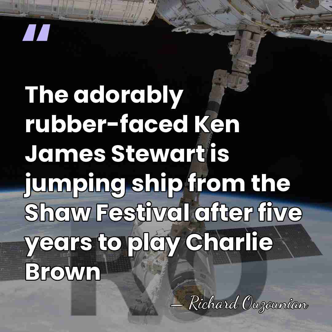 The adorably rubber-faced Ken James Stewart is jumping ship from the Shaw&hellip; - Richard Ouzounian
