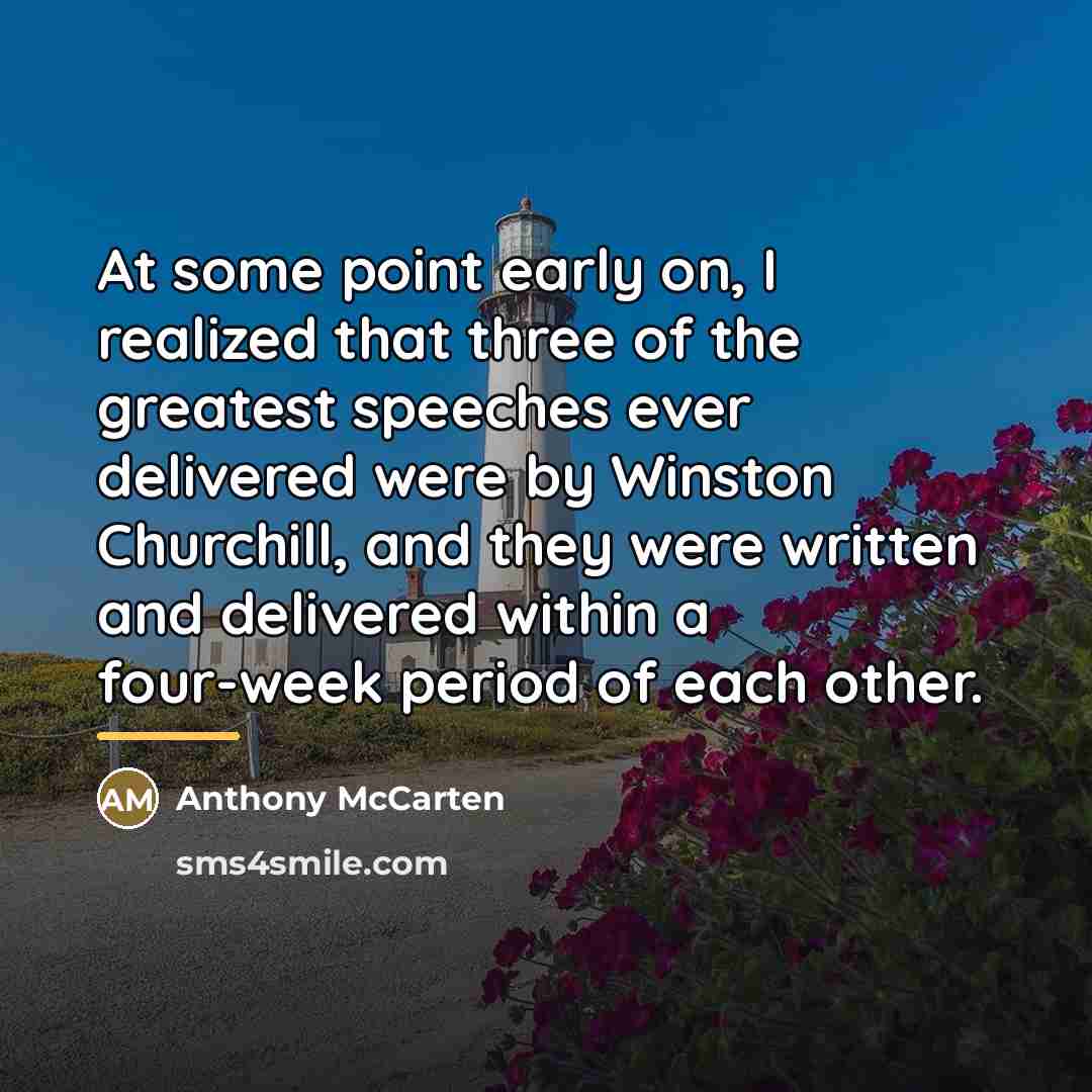 “At some point early on, I realized that three of…” quote by Anthony McCarten