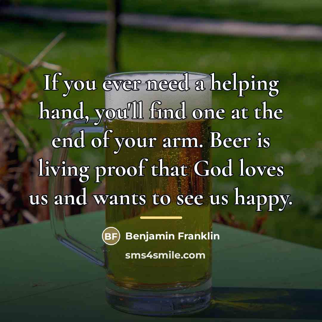 “If you ever need a helping hand, you'll find one…” quote by Benjamin Franklin