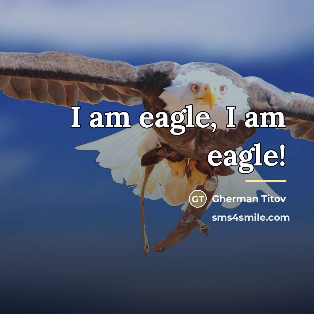 “I am eagle, I am eagle!…” quote by Gherman Titov