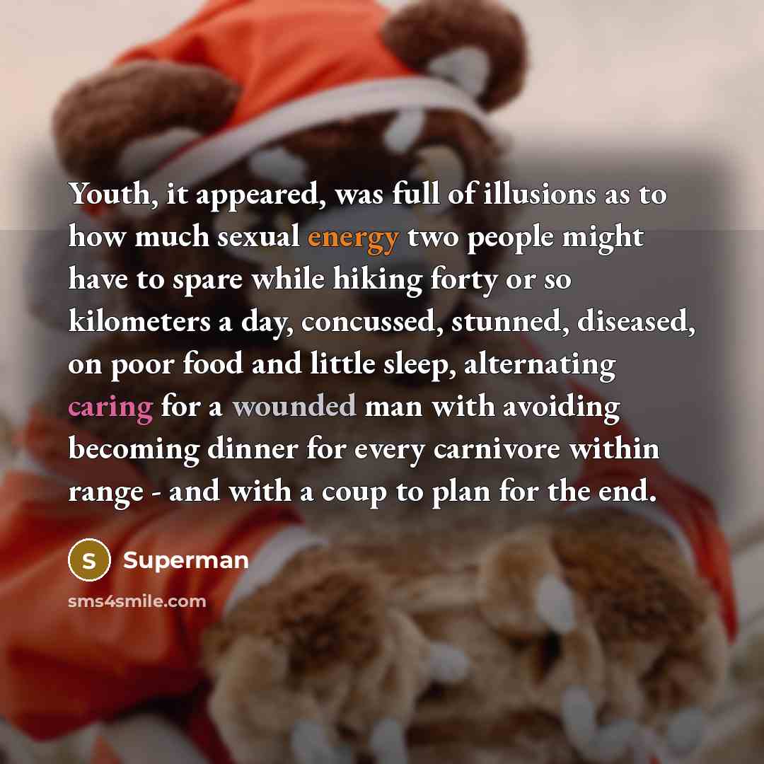“Youth, it appeared, was full of illusions as to how…” quote by Superman