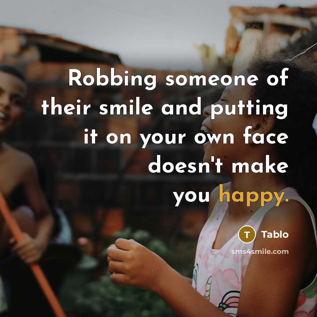 “Robbing someone of their smile and putting it on your…” quote by Tablo