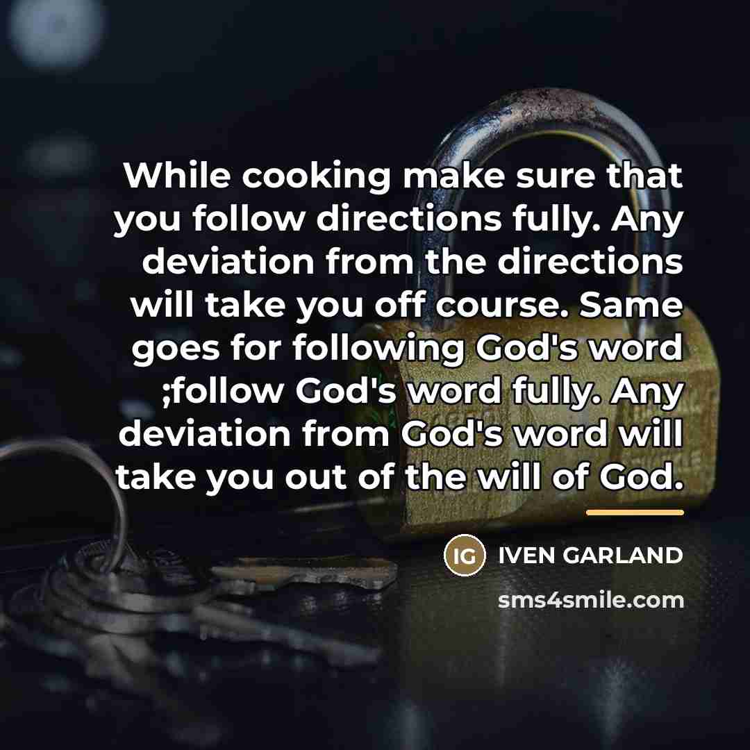 “While cooking make sure that you follow directions fully. Any…” quote by IVEN GARLAND