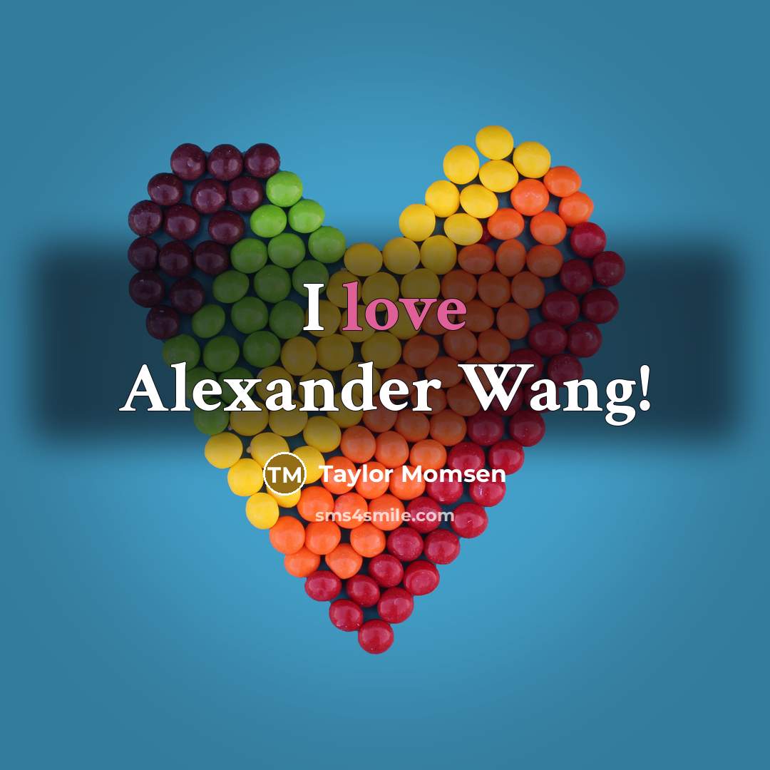“I love Alexander Wang!” quote by Taylor Momsen
