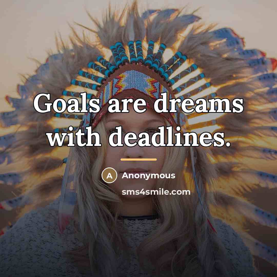 “Goals are dreams with deadlines.…” quote by Diana Scharf Hunt