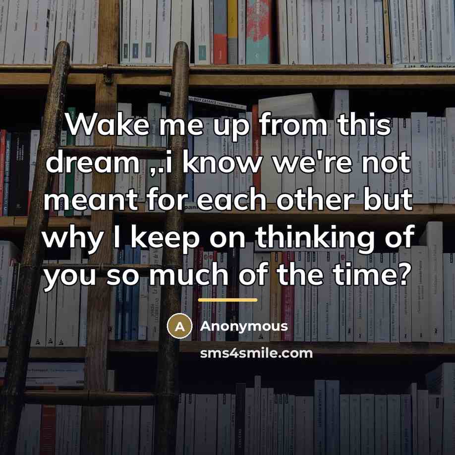 “Wake me up from this dream ,.i know we're not…” quote by Anonymous