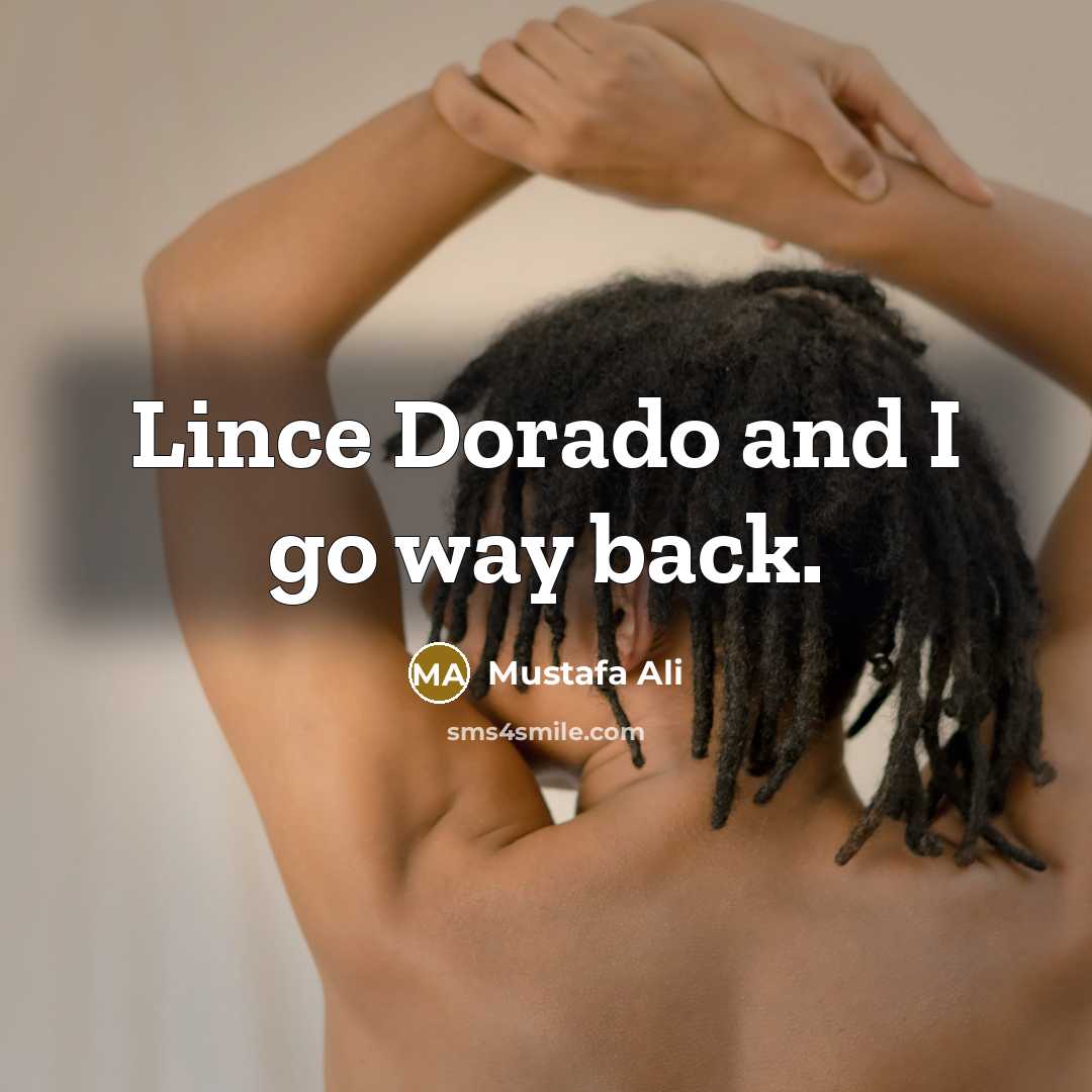 “Lince Dorado and I go way back.…” quote by Mustafa Ali