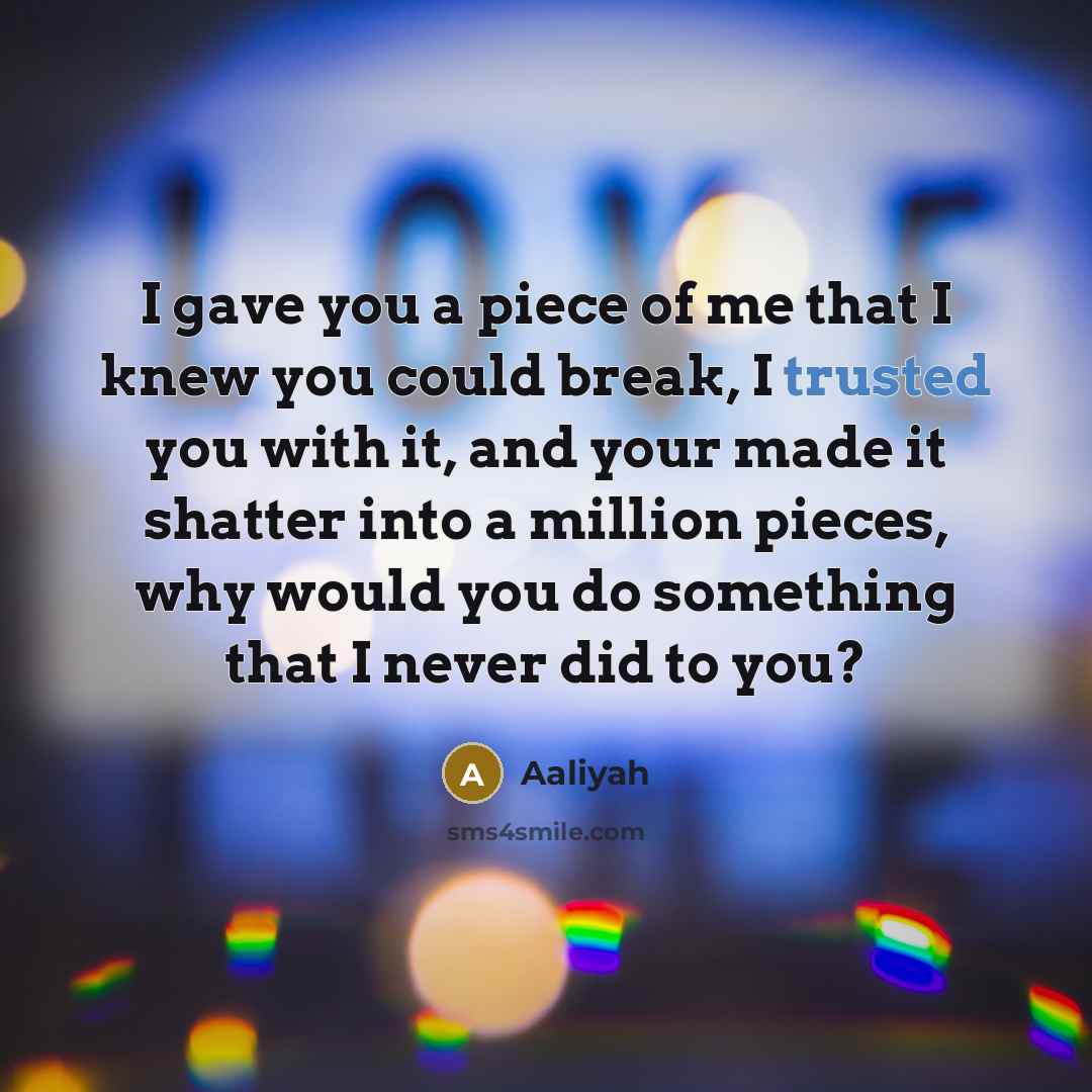 “I gave you a piece of me that I knew…” quote by Aaliyah