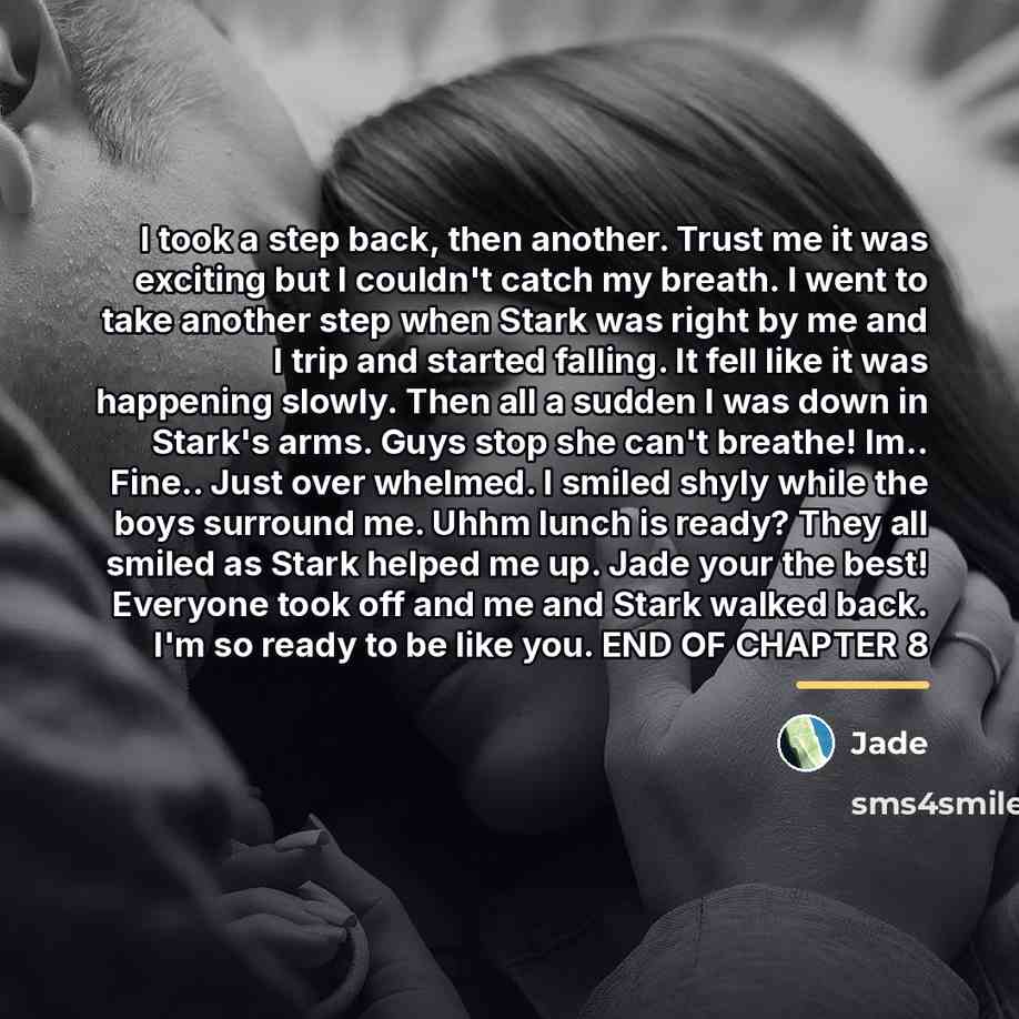 “I took a step back, then another. Trust me it…” quote by Jade