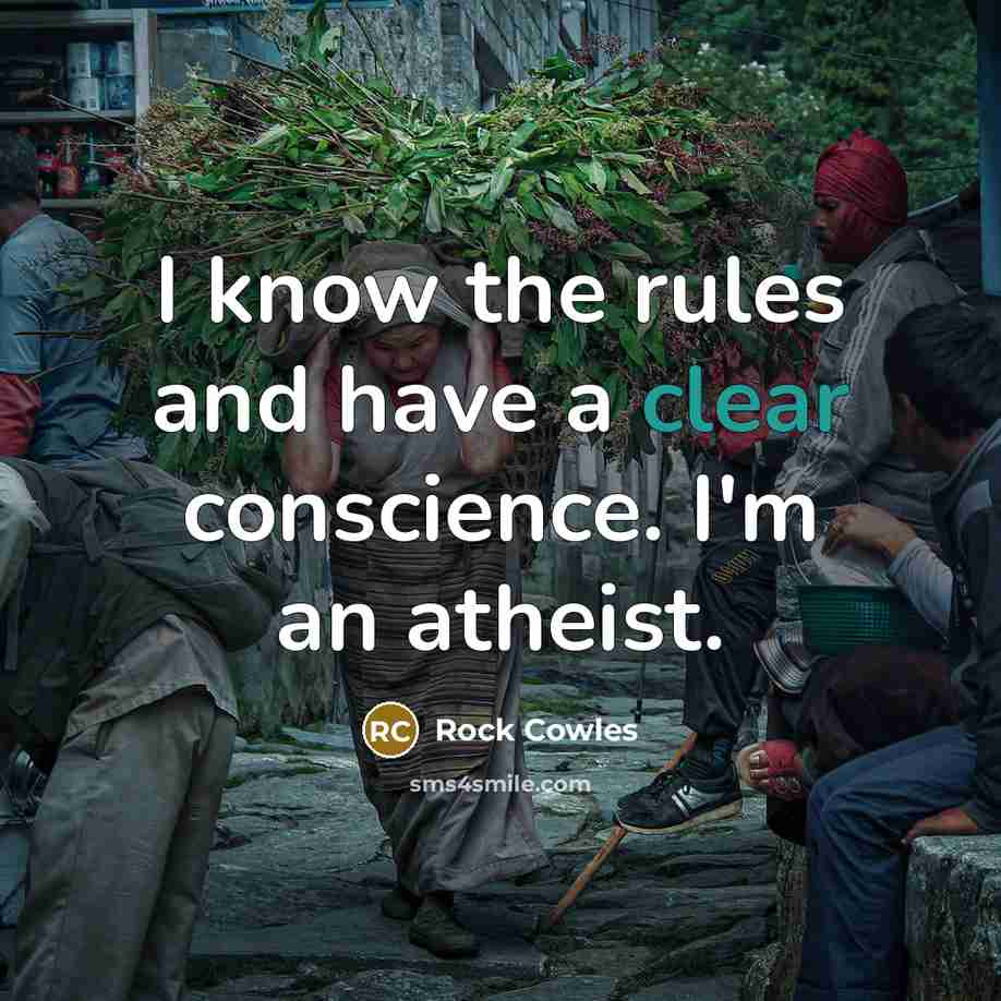 “I know the rules and have a clear conscience. I'm…” quote by Rock Cowles