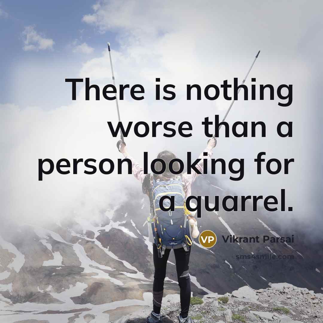“There is nothing worse than a person looking for a…” quote by Vikrant Parsai