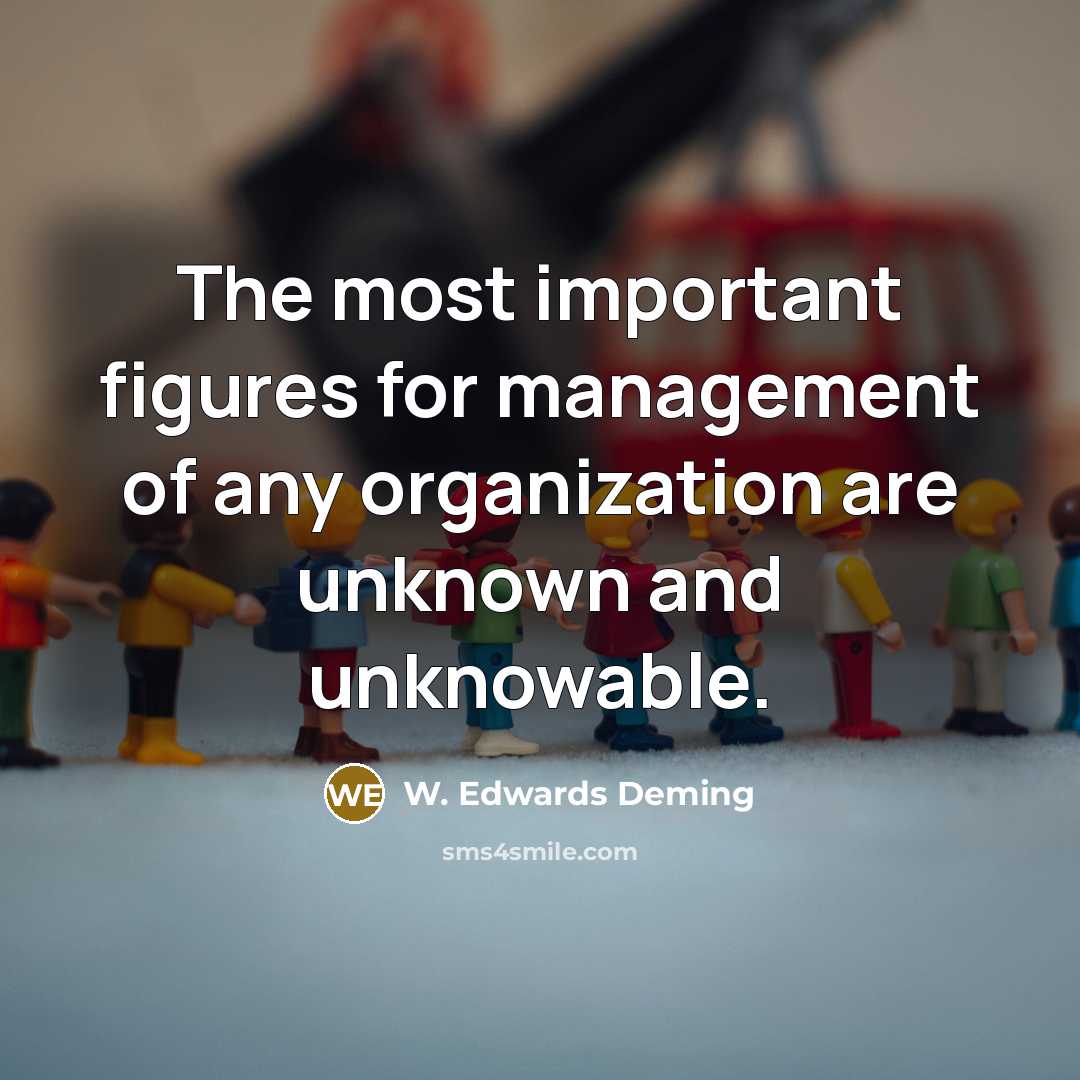 “The most important figures for management of any organization are…” quote by W. Edwards Deming