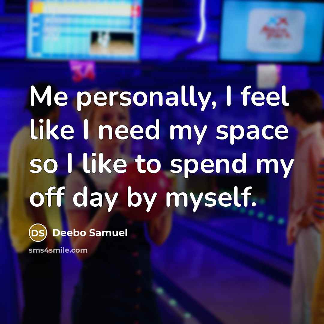 “Me personally, I feel like I need my space so…” quote by Deebo Samuel