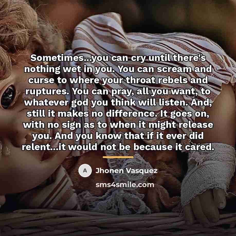 “Sometimes...you can cry until there's nothing wet in you. You…” quote by Jhonen Vasquez