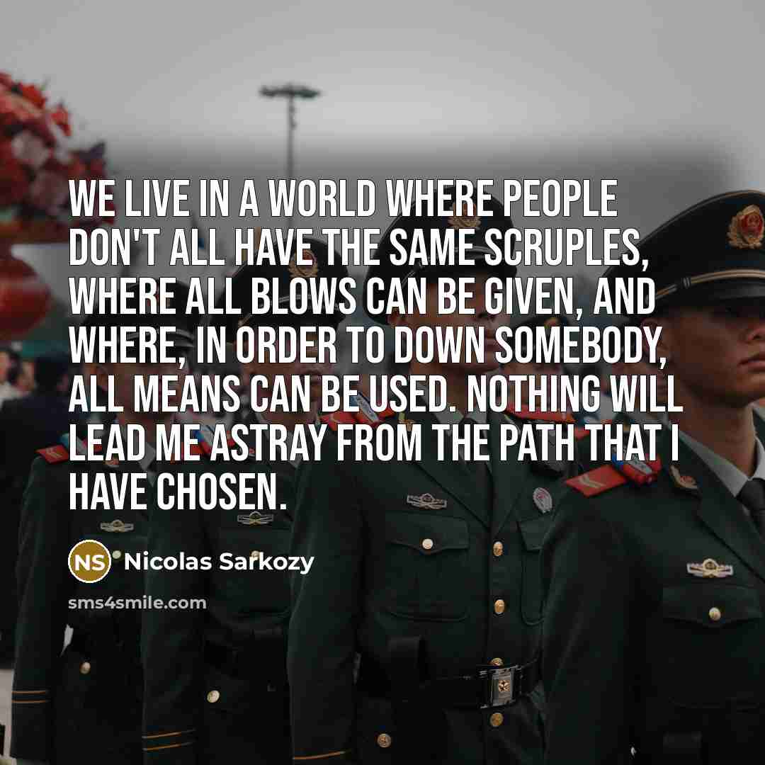 “We live in a world where people don't all have…” quote by Nicolas Sarkozy