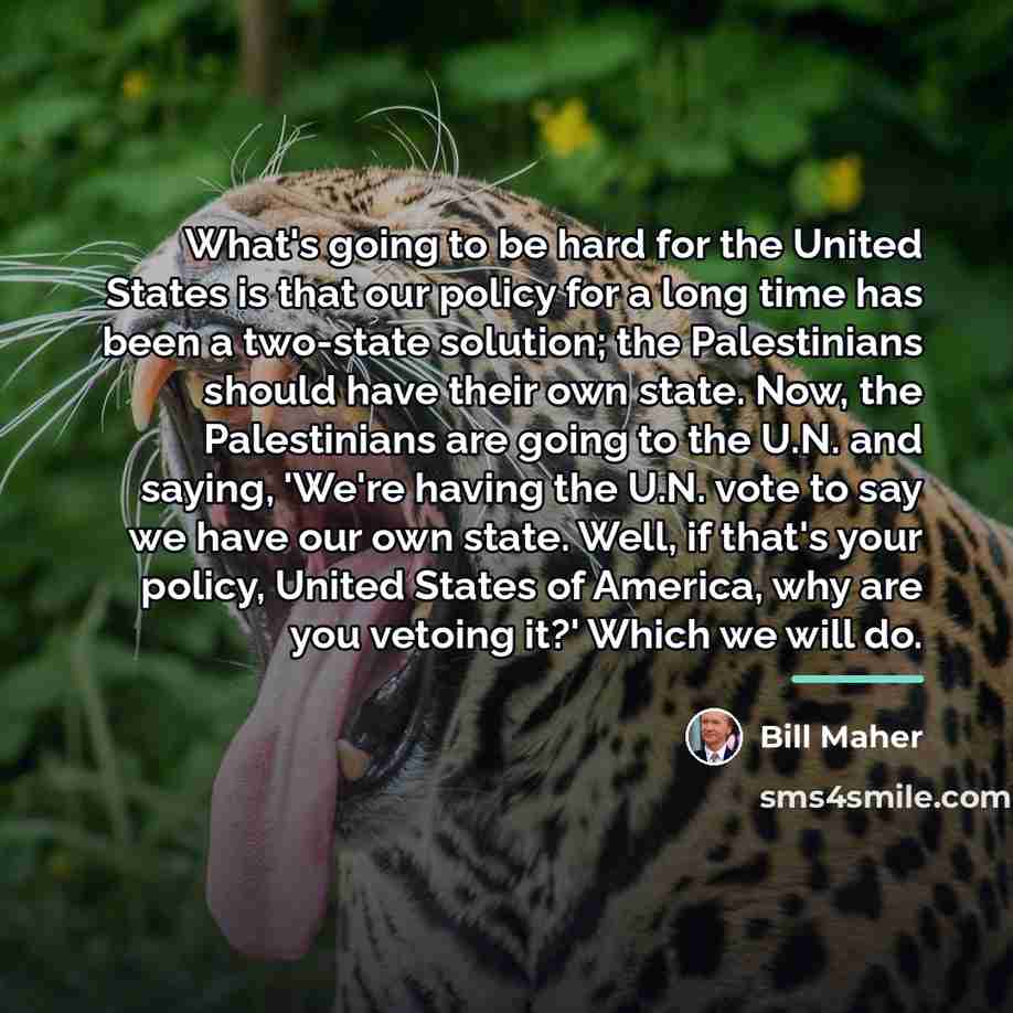 “What's going to be hard for the United States is…” quote by Bill Maher