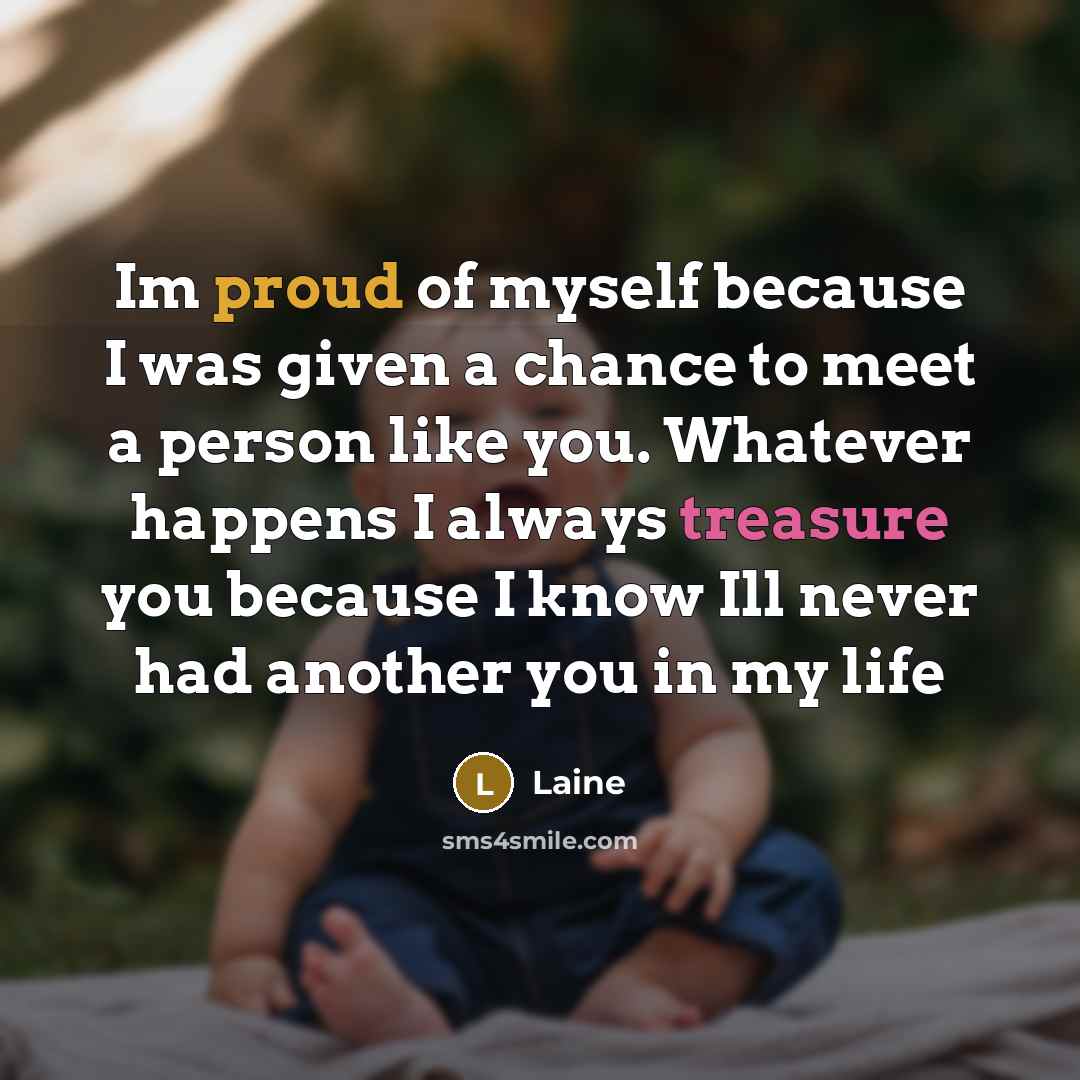 “Im proud of myself because I was given a chance…” quote by Laine