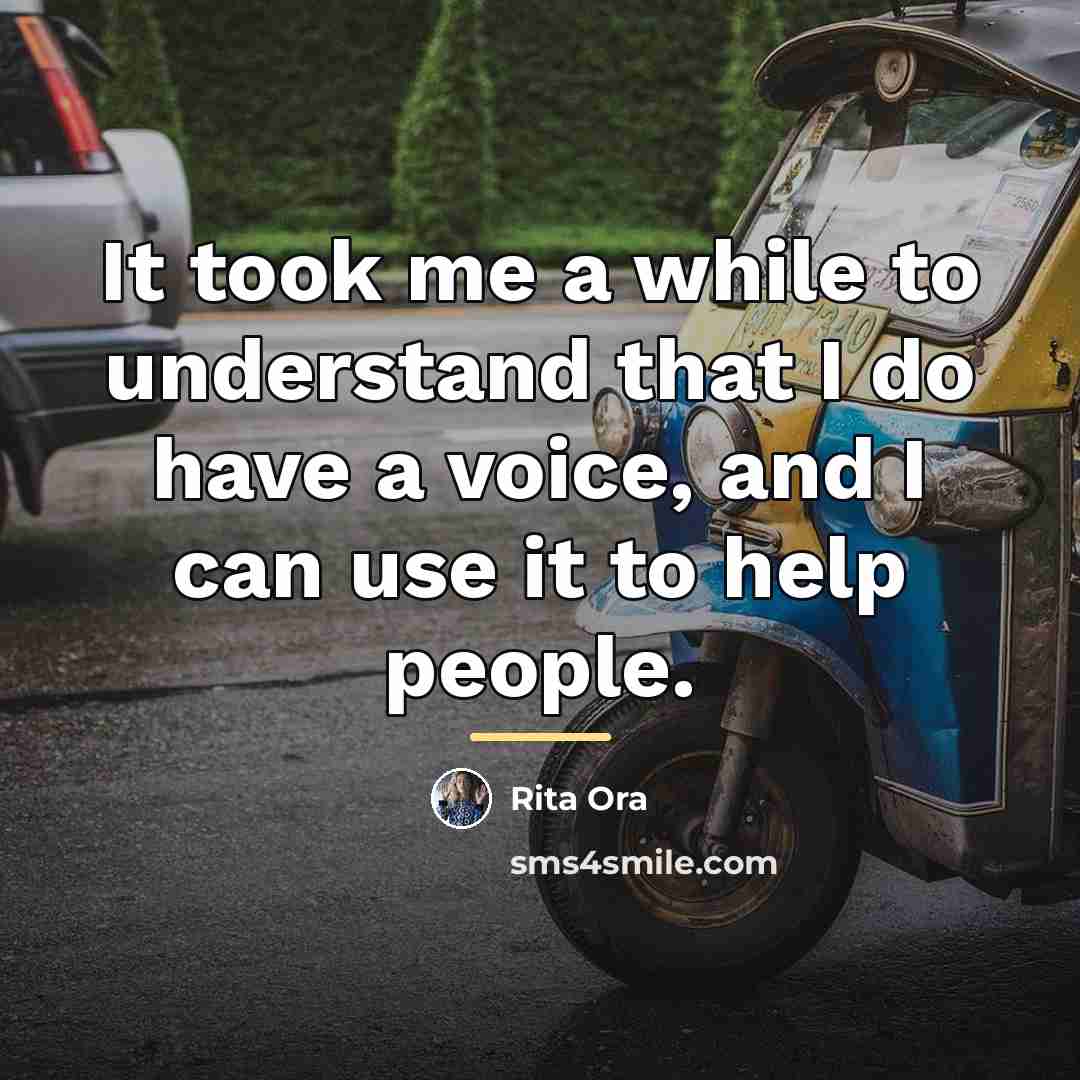 “It took me a while to understand that I do…” quote by Rita Ora