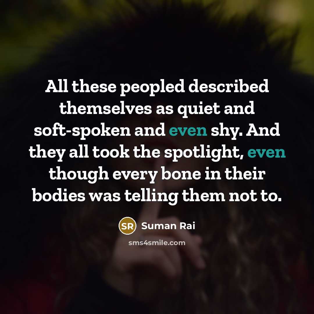 “All these peopled described themselves as quiet and soft-spoken and…” quote by Suman Rai