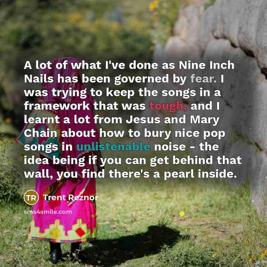 “A lot of what I've done as Nine Inch Nails…” quote by Trent Reznor