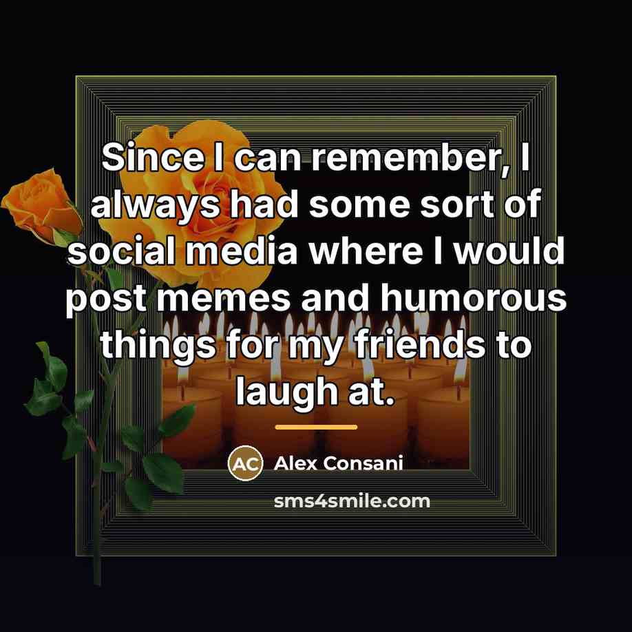 “Since I can remember, I always had some sort of…” quote by Alex Consani
