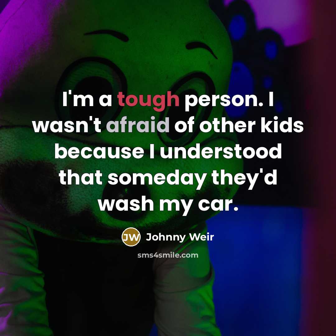 “I'm a tough person. I wasn't afraid of other kids…” quote by Johnny Weir