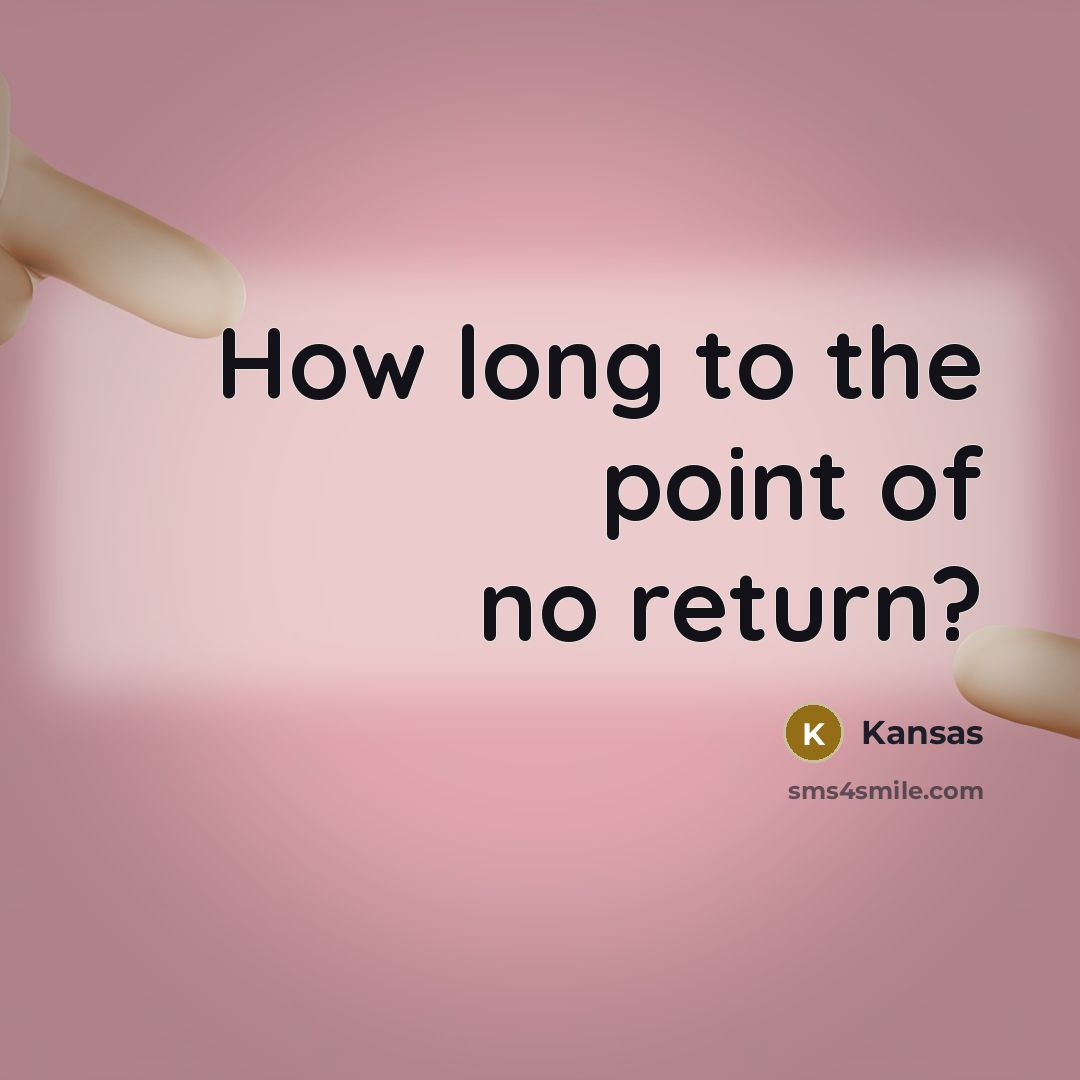 “How long to the point of no return?…” quote by Kansas