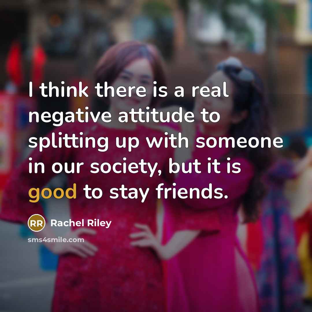 “I think there is a real negative attitude to splitting…” quote by Rachel Riley