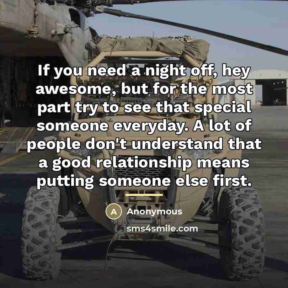 “If you need a night off, hey awesome, but for…” quote by Anonymous