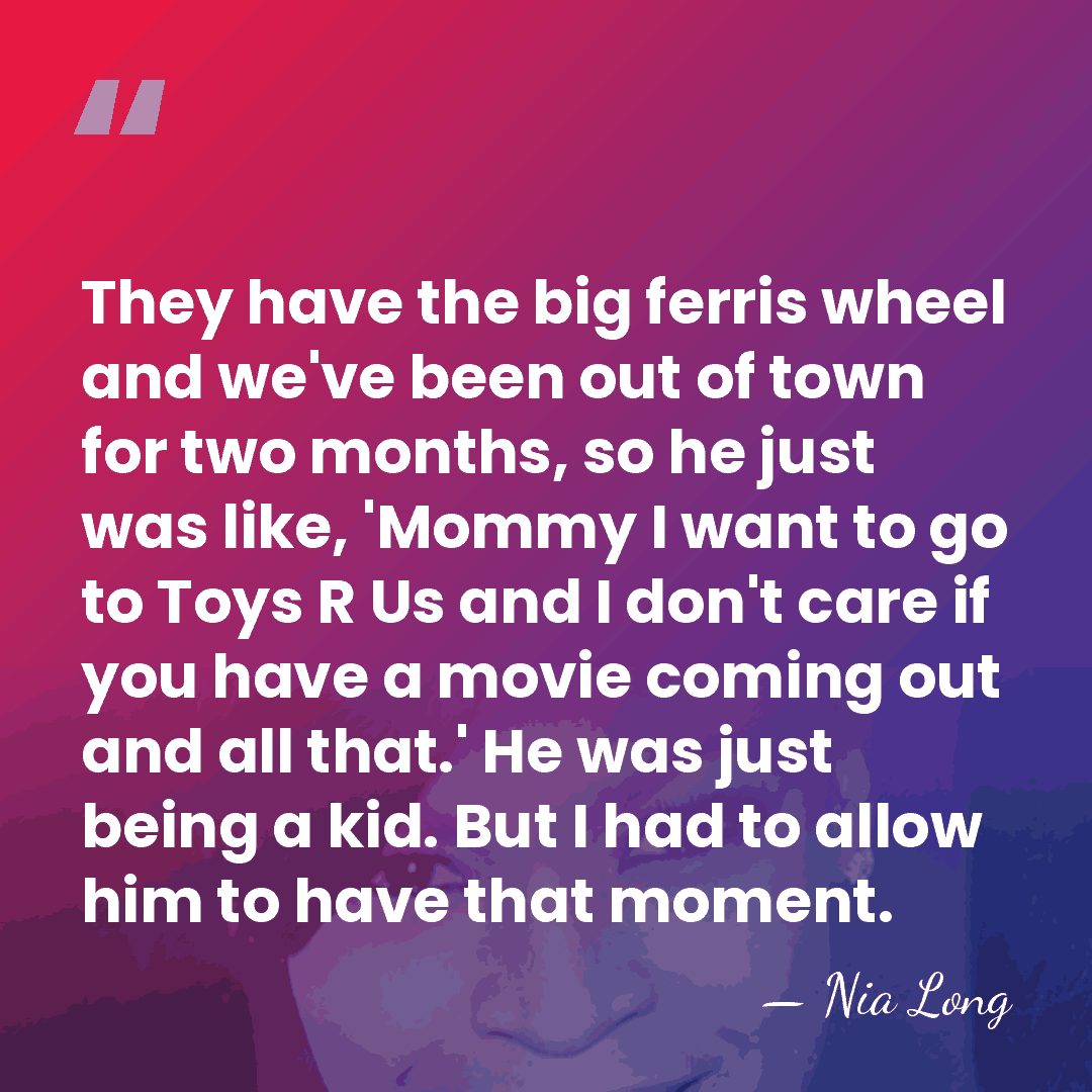 They have the big ferris wheel and we've been out of town&hellip; - Nia Long