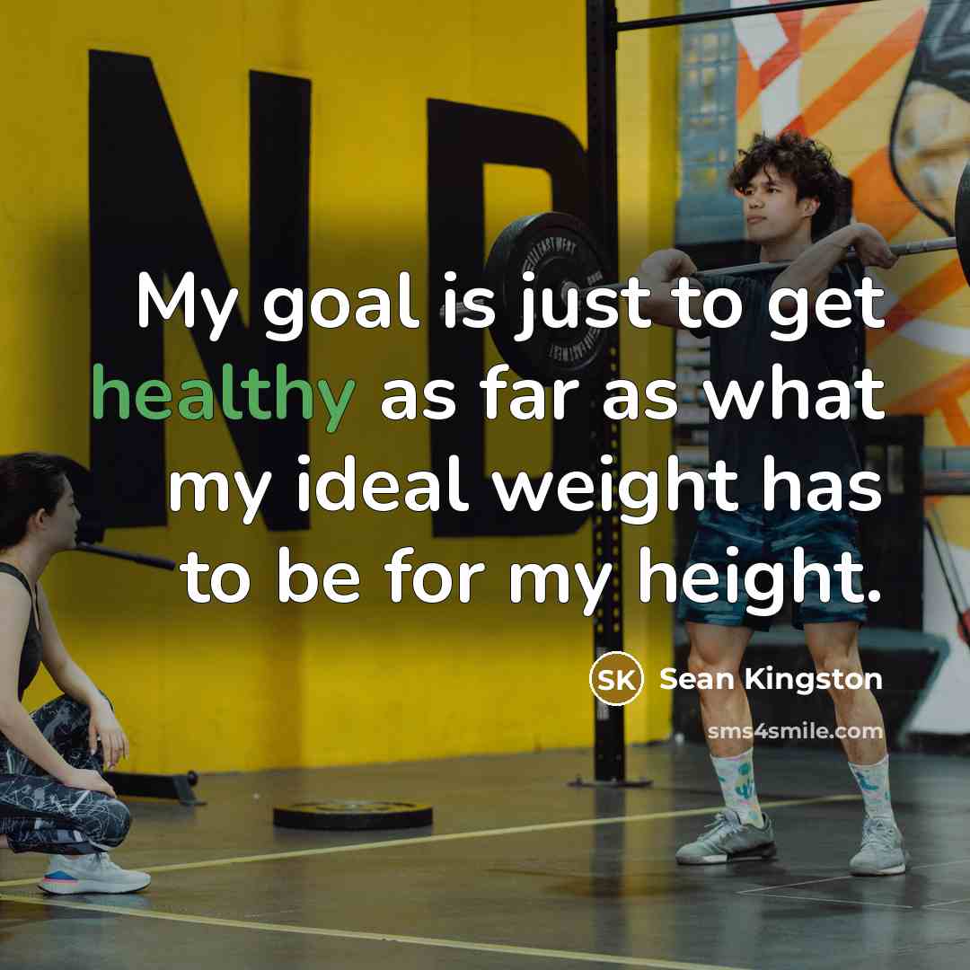“My goal is just to get healthy as far as…” quote by Sean Kingston