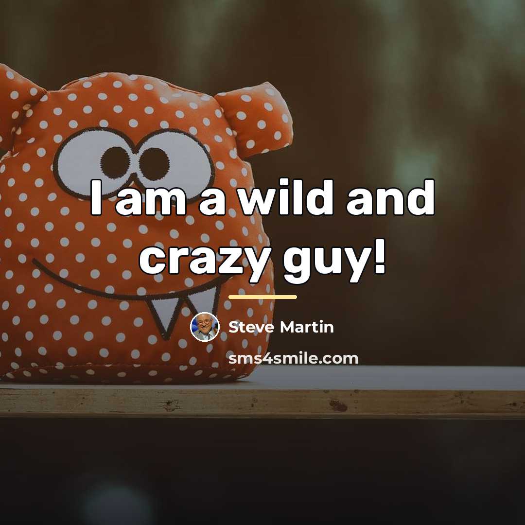 “I am a wild and crazy guy!…” quote by Steve Martin