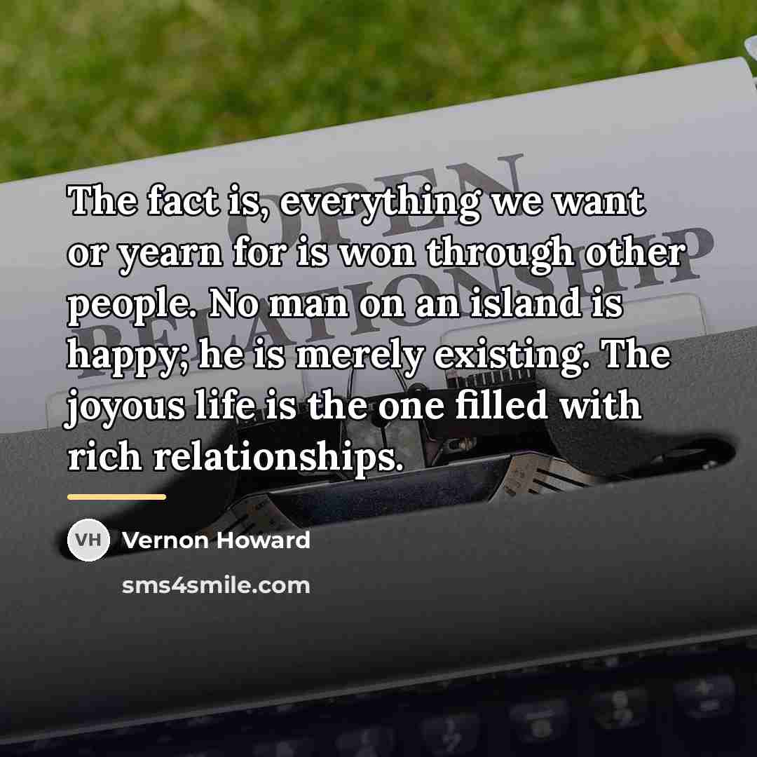 “The fact is, everything we want or yearn for is…” quote by Vernon Howard