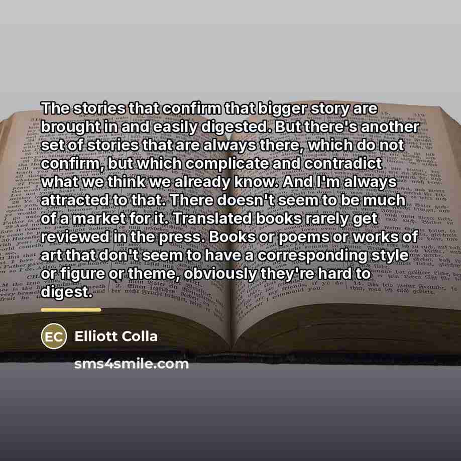 “The stories that confirm that bigger story are brought in…” quote by Elliott Colla