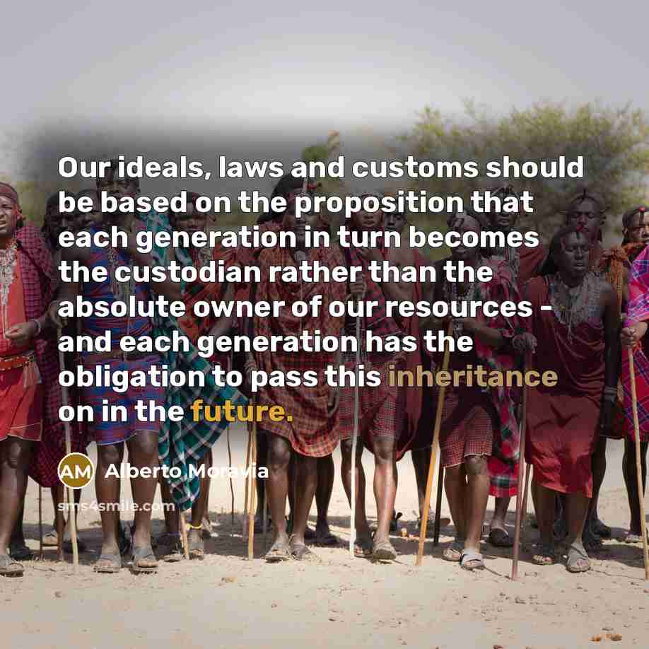 “Our ideals, laws and customs should be based on the…” quote by Alberto Moravia