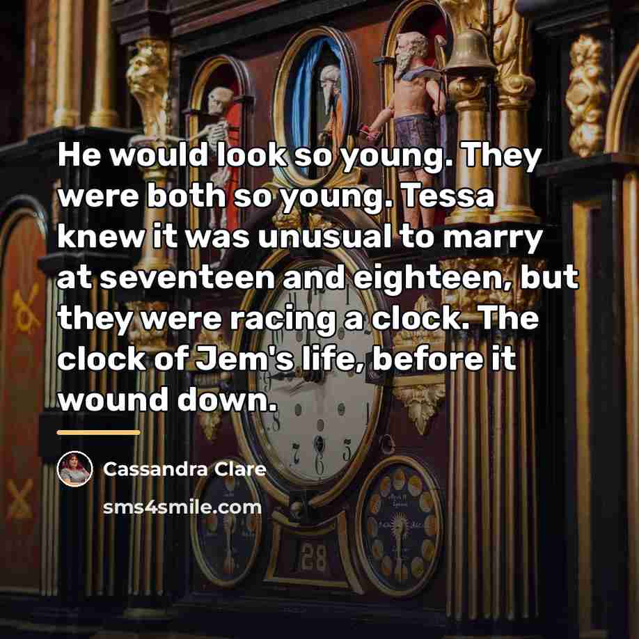 “He would look so young. They were both so young.…” quote by Cassandra Clare