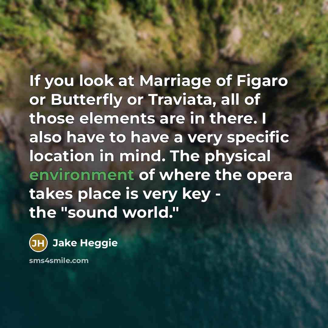 “If you look at Marriage of Figaro or Butterfly or…” quote by Jake Heggie