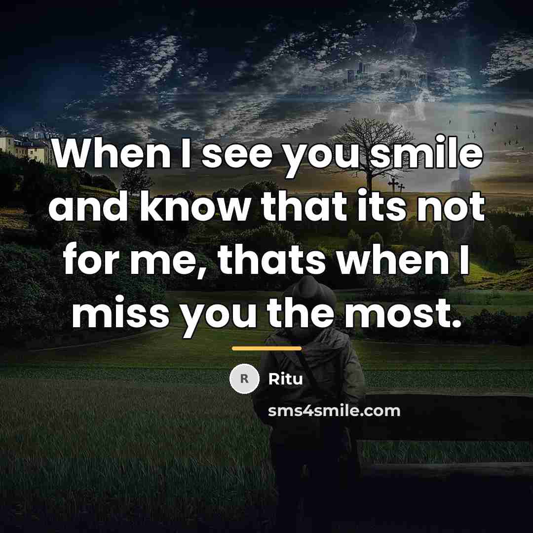 “When I see you smile and know that its not…” quote by Ritu