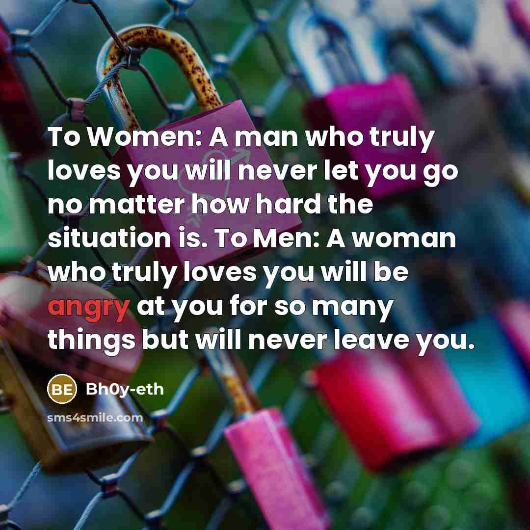 “To Women: A man who truly loves you will never…” quote by Bh0y-eth