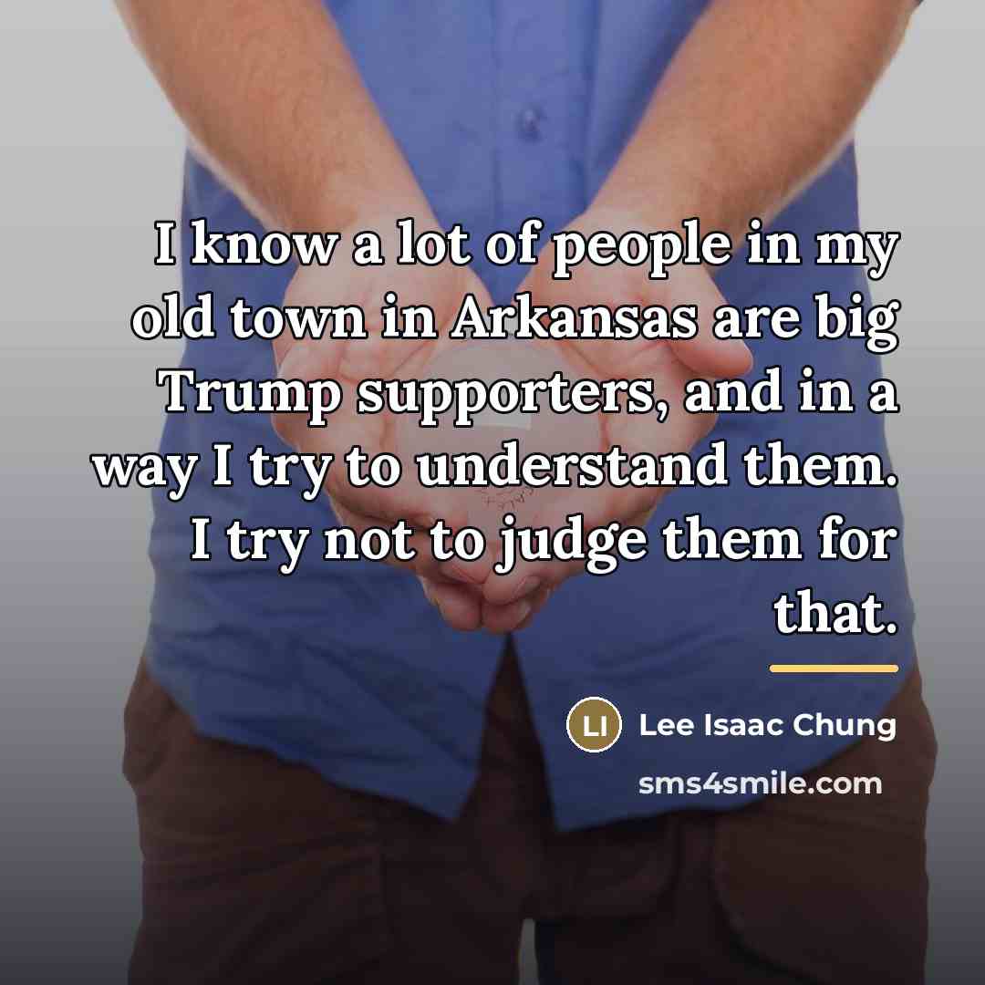 “I know a lot of people in my old town…” quote by Lee Isaac Chung