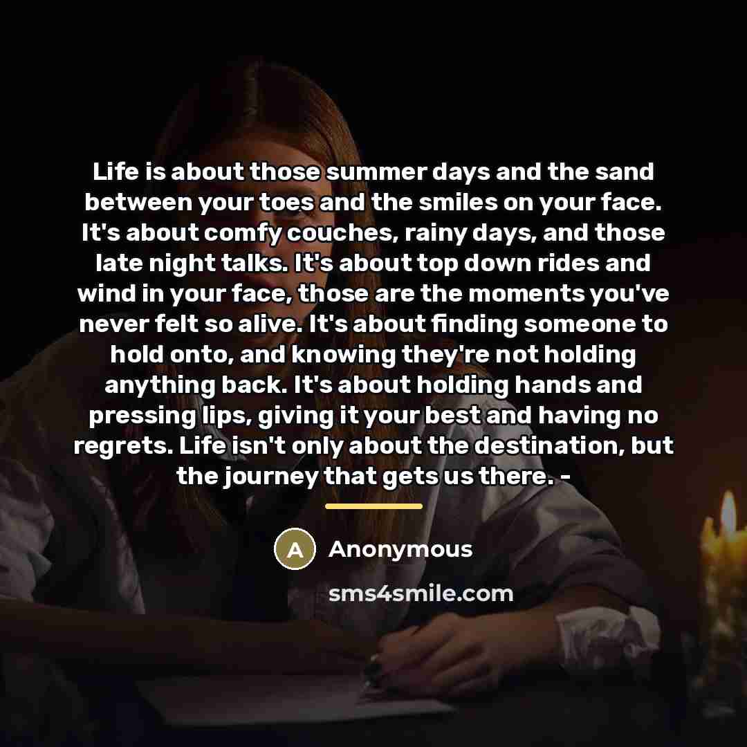 “Life is about those summer days and the sand between…” quote by Anonymous