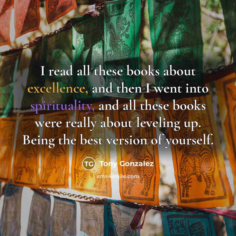 “I read all these books about excellence, and then I…” quote by Tony Gonzalez