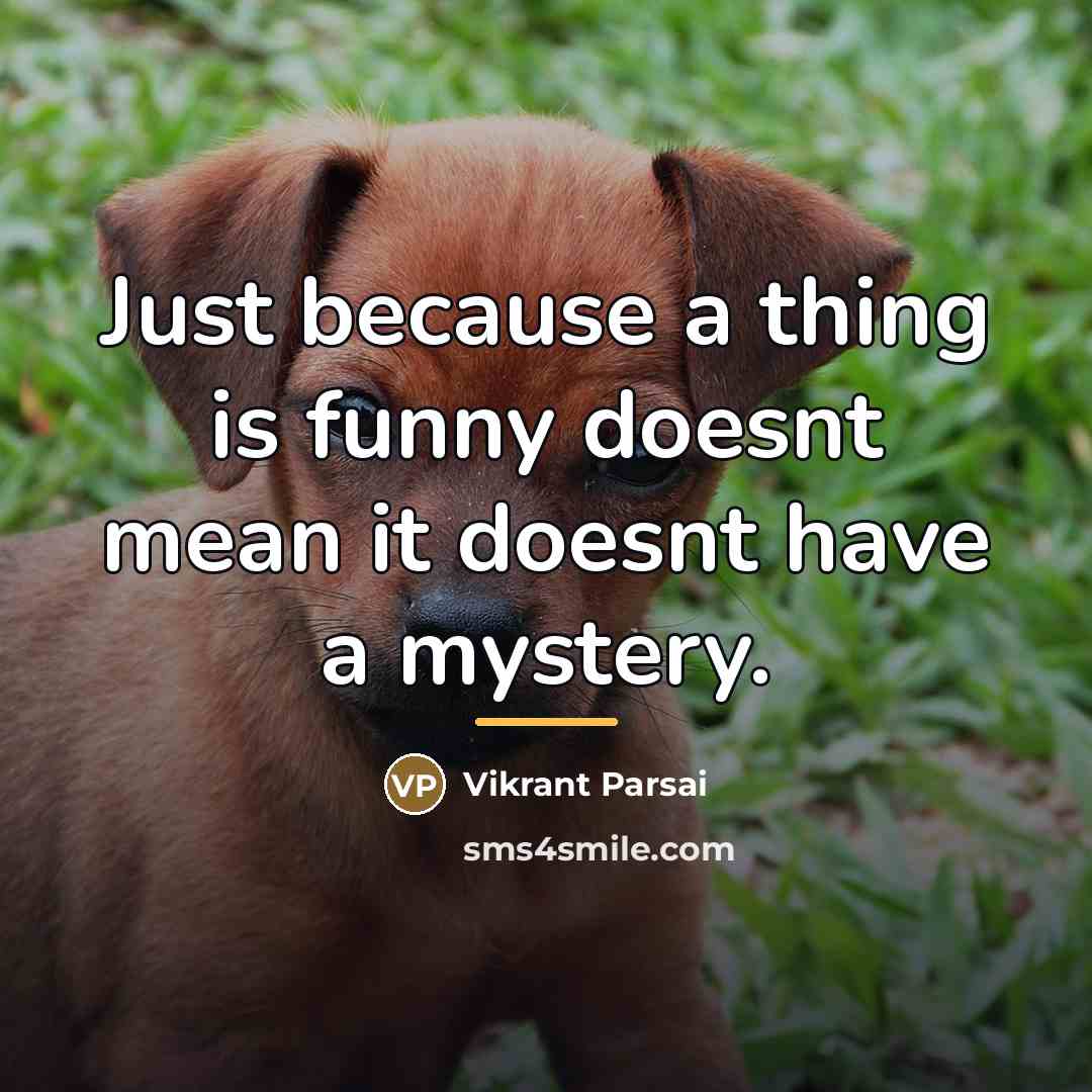 “Just because a thing is funny doesnt mean it doesnt…” quote by Vikrant Parsai