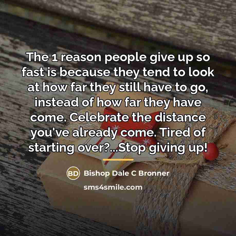 “The 1 reason people give up so fast is because…” quote by Anonymous