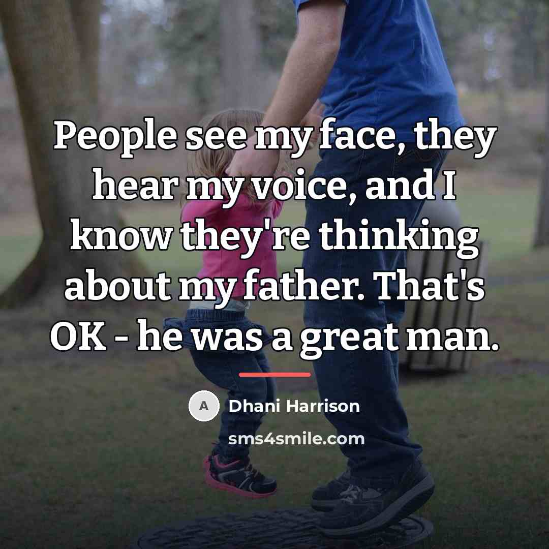“People see my face, they hear my voice, and I…” quote by Dhani Harrison