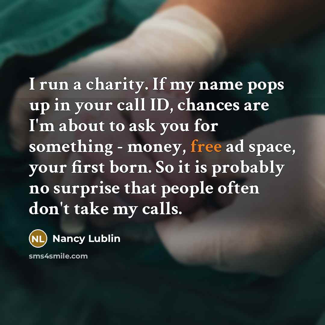 “I run a charity. If my name pops up in…” quote by Nancy Lublin